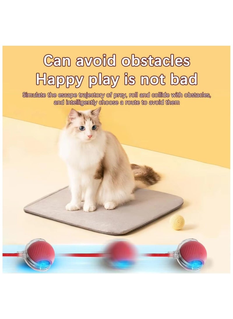 RTYY - Interactive Rolling Cat Toys Ball, Interactive Rolling Dog Ball, Motion Activate Rolling Pet Toys, Automatic Self Moving Dog/Cat for Indoor Cats Toys Fast Rolling on Carpet - Image 1