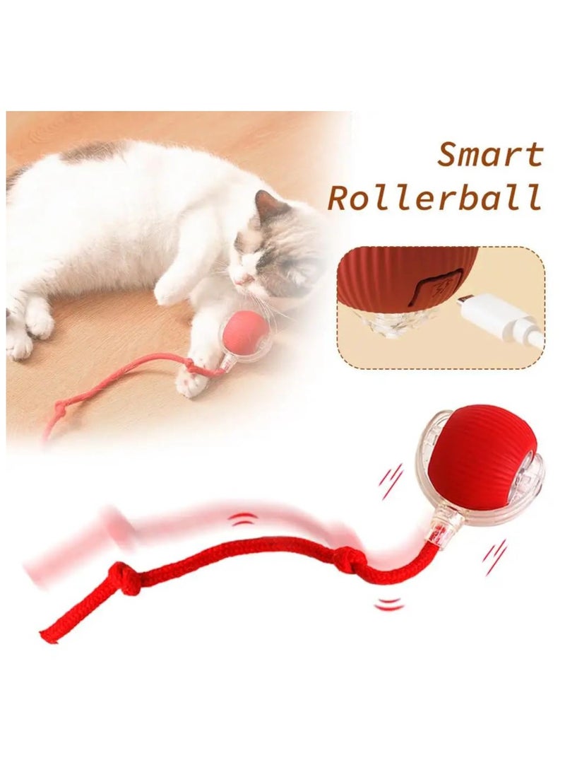 RTYY - Interactive Rolling Cat Toys Ball, Interactive Rolling Dog Ball, Motion Activate Rolling Pet Toys, Automatic Self Moving Dog/Cat for Indoor Cats Toys Fast Rolling on Carpet - Image 1