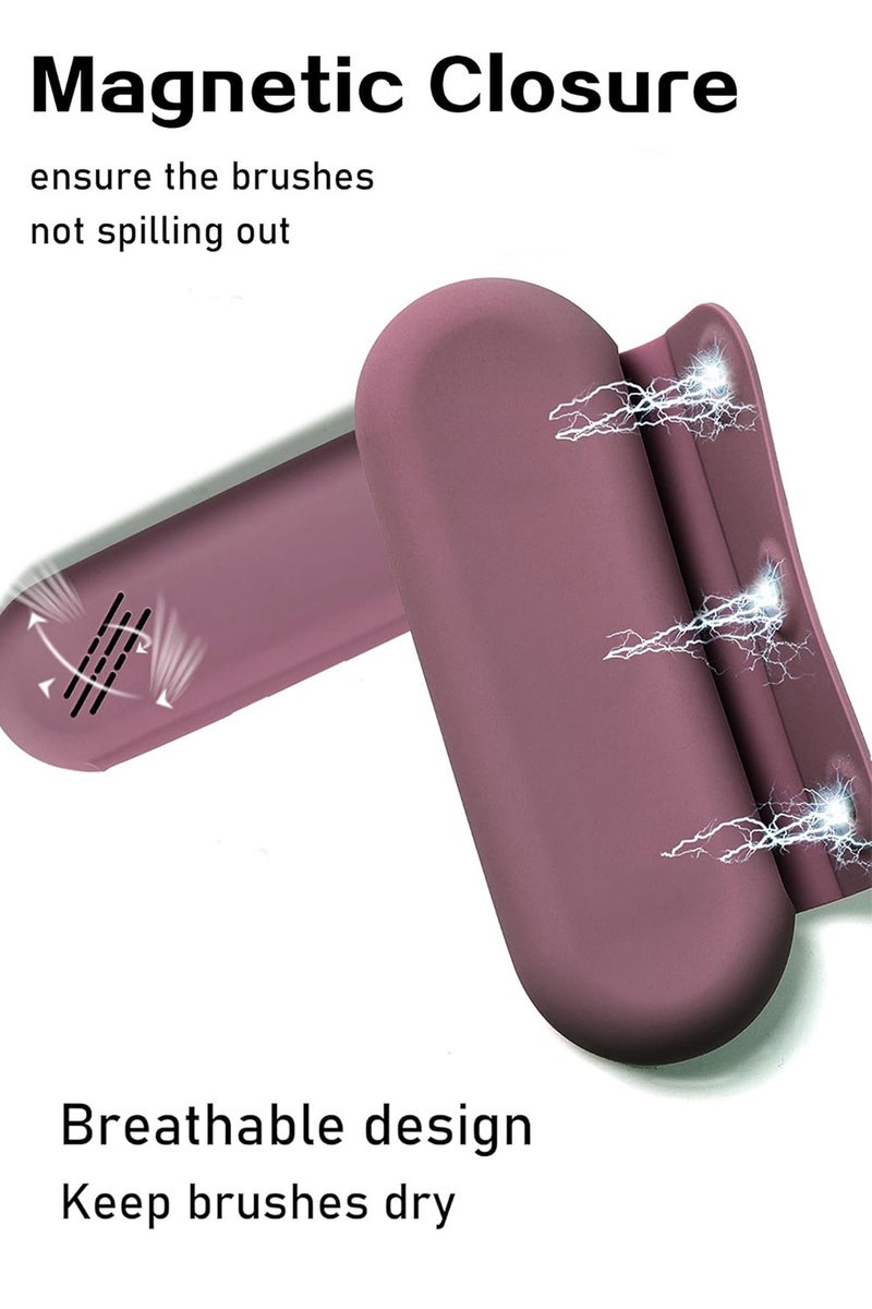 منظم فرش المكياج المحمول للسفر، حقيبة مستحضرات تجميل كبيرة من السيليكون الناعم - Image 2