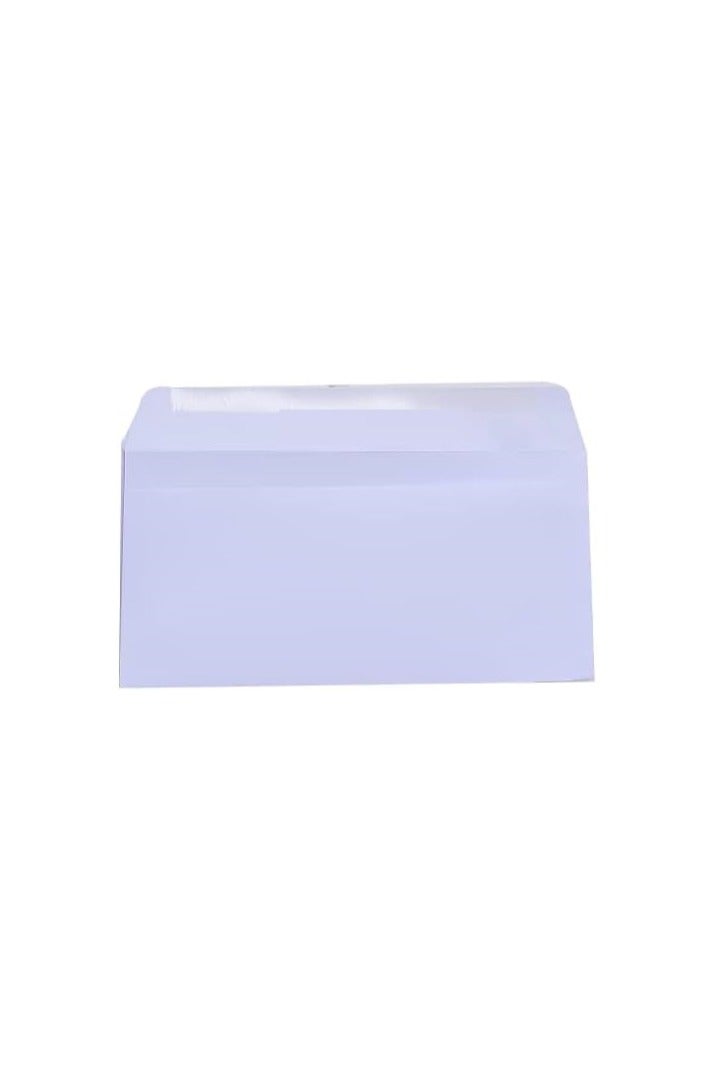 ظرف مقاس امريكاني مستطيل ابيض غزالة  الظرف الابيض المقاس : ١١*٢٢ سم  الكيس : ٥٠ ظرف - Image 1