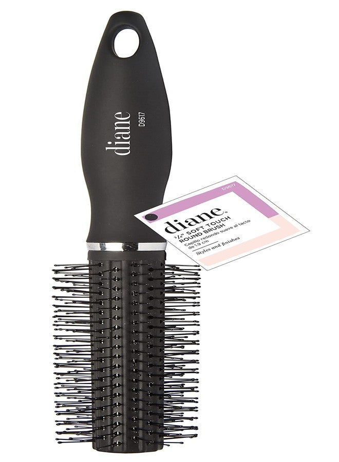 Diane Charcoal Soft Touch Handle Collection Round Brush, 1 Count (Pack of 1) - Image 5