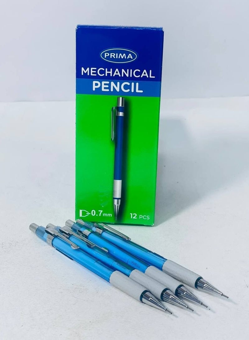 بريما علبة قلم سنون القلم السنون البلاستيك في المعدن القلم بأستيكة القلم ٠.٧ ملي عدد 12 بريما - Image 2