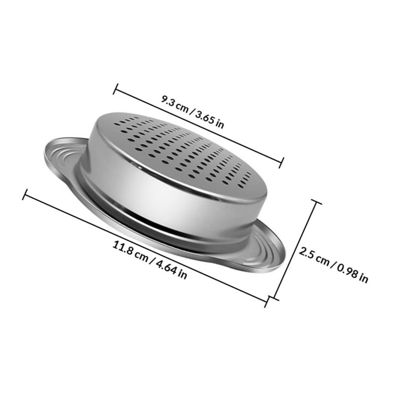 2 Pack Stainless Steel Can Strainer And Oil Drainer With Handles For Tuna Beans Fruit Canning Kitchen Colander - Image 3