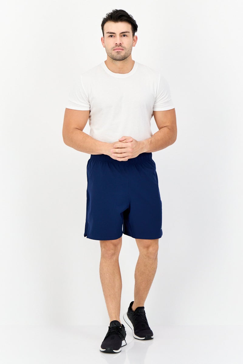 Adidas Men Sportswear Fit 7 Inseam Brand Logo Training Shorts, Navy Blue  - Image 3