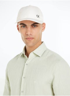 CALVIN KLEIN Men's Baseball Cap - Polyester, White  - Image 1