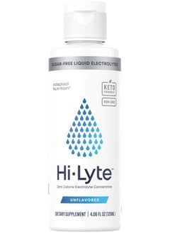 Hi-Lyte Zero Calorie Electrolyte Concentrate Unflavored Dietary Supplement 120Ml  - Image 1