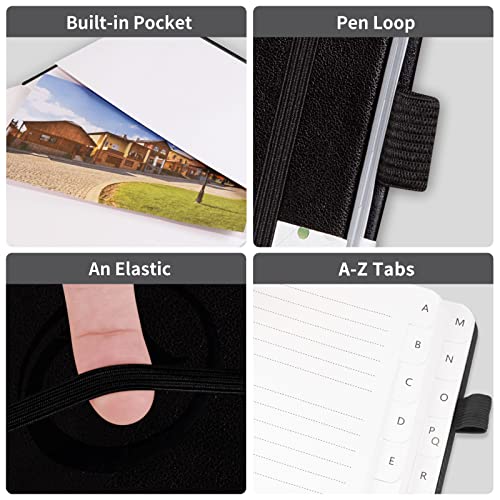 Blugool Address Book with Alphabetical Tabs, Hardcover Password Book, Address Organizer Keep Track of Phone Numbers, Special Days, Birthdays, Anniversaries and Notes (5.3'' x 7.7", Black) - Image 5