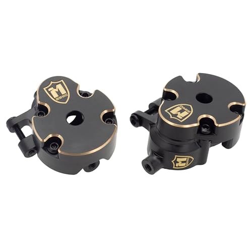 MEUS RACING 633g Ascent 18 Brass Steering Knuckles Front Portal Cover for Brushed Redcat Ascent18 Upgrades 118 RC Crawler Parts 2pc - Image 1
