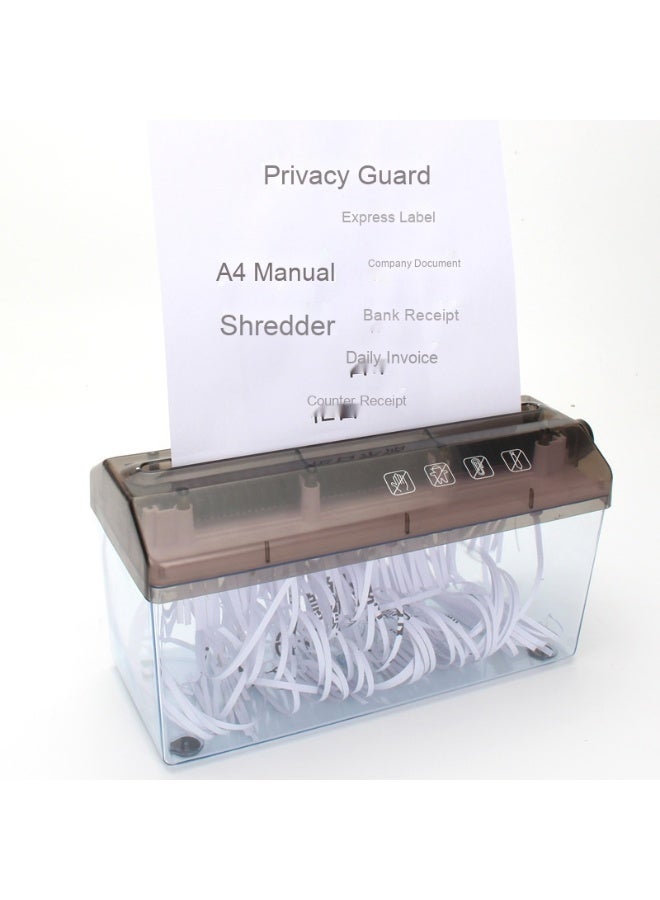 Generic Mini Battery-Powered and Manual Shredder 