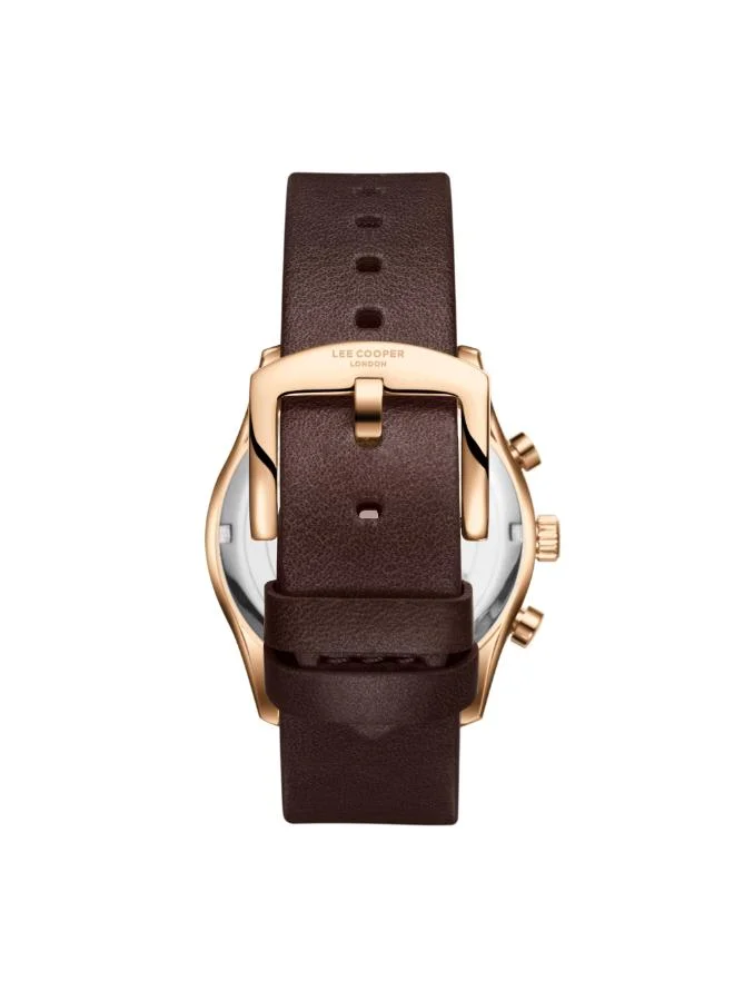 Lee Cooper Men's Leather Multi Function Watch LC08260.462 - 42 mm