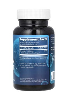 MRM Nutrition Chromium Picolinate 200 mcg 100 Vegan Capsules  - Image 2