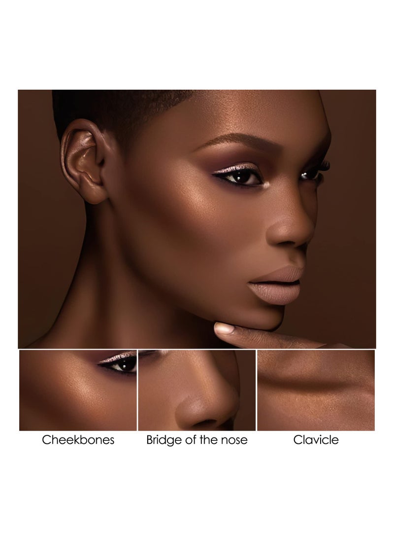 SYOSI 2 Pcs Mineral Cream Contour Stick,  Moisturize Highlighter and Bronzer Pen,Non Stick Face Brightens & Shades Pencil, Long Lasting & Smooth Gliding Face Illuminator Makeup (Deep) - Image 4