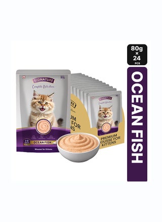 Signature Ocean Fish Kitten Wet Food Mousse Pack of 24