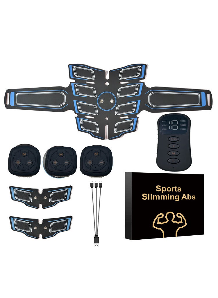 Generic Home EMS Fitness Belt Abdominal Muscle Toner Remote control: Supreme belt eight pack abs suit 