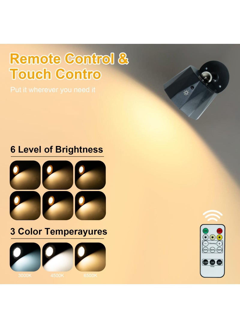 الأزرق جي دبليو ديكور المنزل ديكور منزلي مغناطيسي خالٍ من الشحنة المغناطيسية للشحن، مصباح حائط للقراءة بجانب السرير بجانب السرير مصباح حائط للقراءة مصباح ليلي للقراءة مصباح حائط مصباح حائط طاولة أسود - Image 3