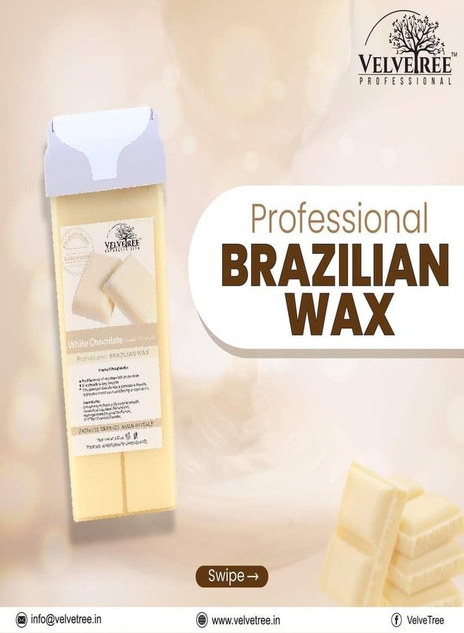 VELVETREE White Chocolate Professional Brazilian Cartridge | Roller Wax Refill | Made in china | Gentle Titanium Dioxide Formula for Sensitive Skin | No Residue Strippable Wax (Roll On Wax) - Image 3