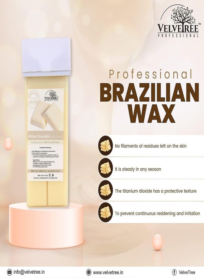 VELVETREE White Chocolate Professional Brazilian Cartridge | Roller Wax Refill | Made in china | Gentle Titanium Dioxide Formula for Sensitive Skin | No Residue Strippable Wax (Roll On Wax) - Image 4