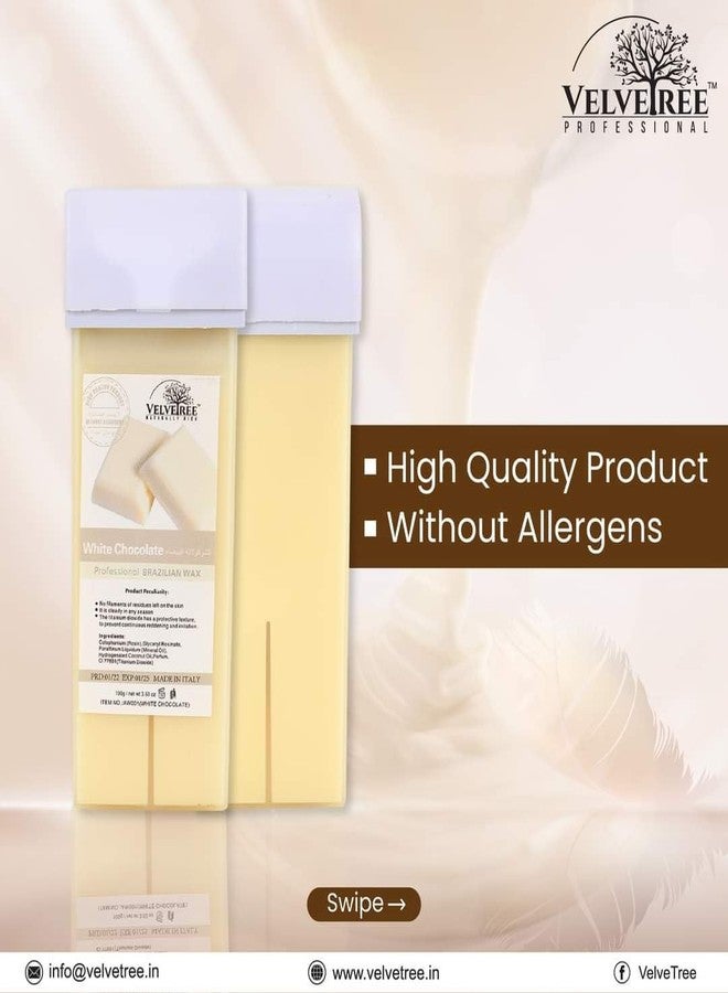 VELVETREE White Chocolate Professional Brazilian Cartridge | Roller Wax Refill | Made in china | Gentle Titanium Dioxide Formula for Sensitive Skin | No Residue Strippable Wax (Roll On Wax) - Image 5