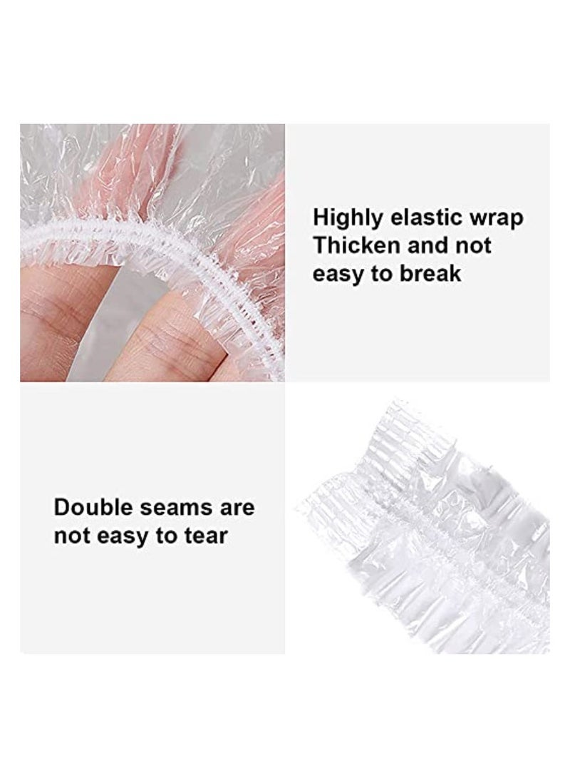 200 Pcs Fresh Keeping Bags Elastic Plastic Food Storage Covers Pe Cling Film Food Cover Used For Fruit Preservation And Food Bag Storage Bags Clear  - Image 3