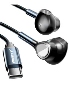 ANSTY Wired Type-C Earphones, In-Ear Design, Metal Sheet volume up/down, Black - pzsku/ZFC08D97D6C7F7BA348FCZ/45/1741251927/2d95c9b5-390d-4a04-ae39-6dfe1591b104