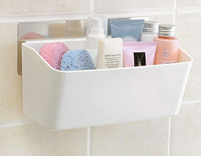 ZONKU INDIA Wall Mounted Storage Rack Holder Cabinets Bath Tub Shower Organizer Basket - Image 4