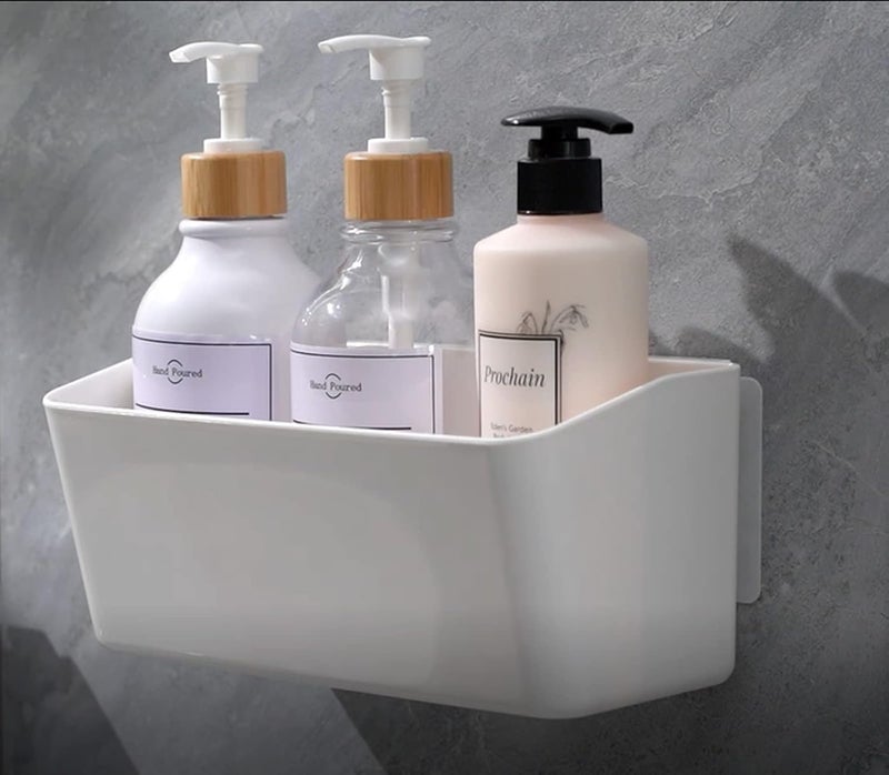 ZONKU INDIA Wall Mounted Storage Rack Holder Cabinets Bath Tub Shower Organizer Basket - Image 5