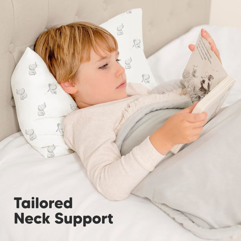 KeaBabies Toddler Pillow with Pillowcase - 13x18 My Little Dreamy Kids Travel Bed Pillows for Sleeping, Organic Cotton Small Pillowcase, Soft & Breathable, Machine Washable, Toddlers 2-5 years old (Elly) - Image 5