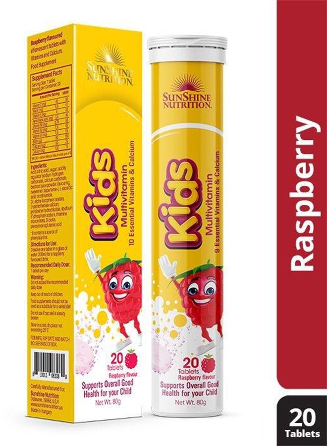 SUNSHINE NUTRITION فيتامينات متعددة للأطفال فوارة، 20 قرص - Image 2