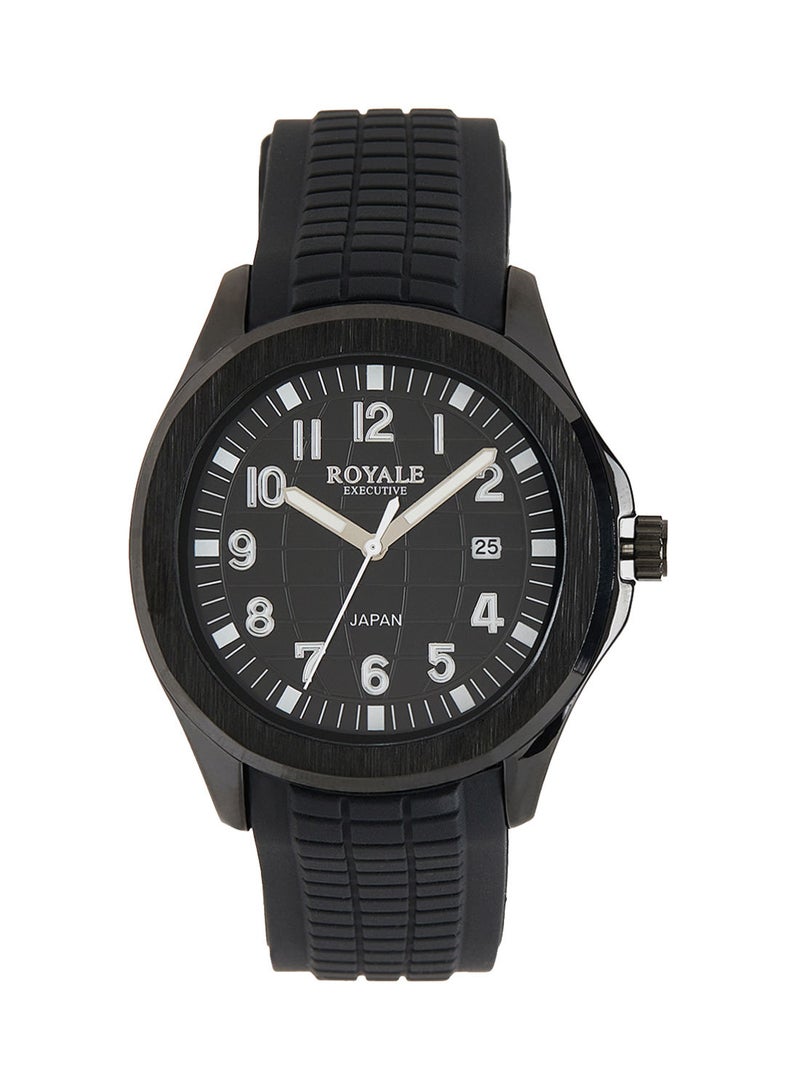 Royale Executive Men's Classic Rubber Strap Watch - Image 1