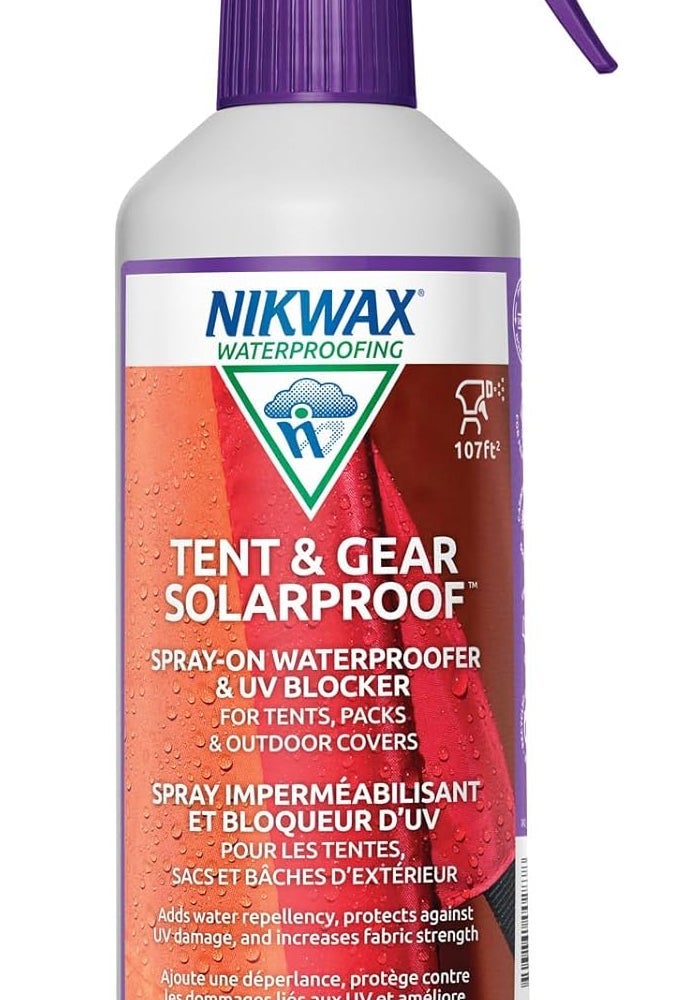 Nikwax Tent & Gear Solarproof - 500ml Spray Waterproofing and UV Protector for Tents, Packs, and Outdoor Covers - Image 1
