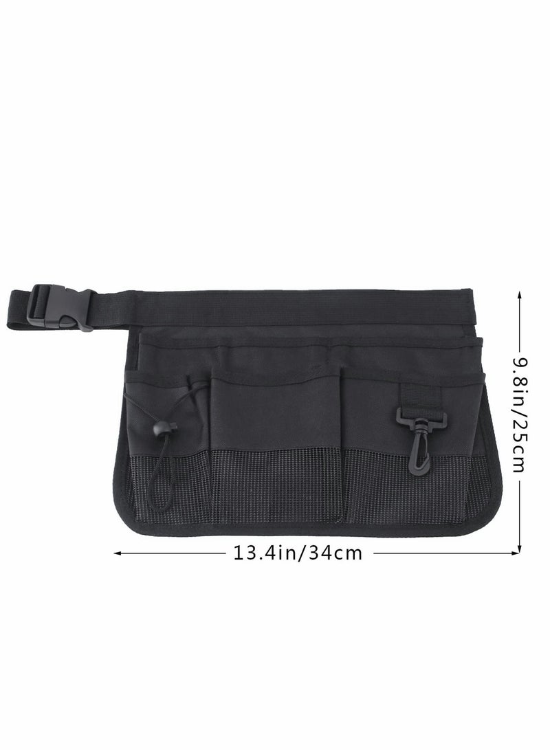 Excefore Gardening Tool Waist Bag Belt Adjustable Garden Canvas Waist Bag  - Image 3