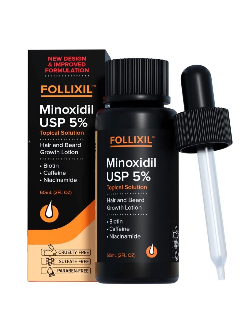 general Hair and beard growth serum treatment for stronger thicker longer hair