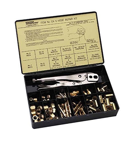 Western Enterprises CK-5 Other Hose Repair Kits, Fittings/Crimping Tool/Full Color Label/Description Chart, 0.5 Length, B-Size - Image 5