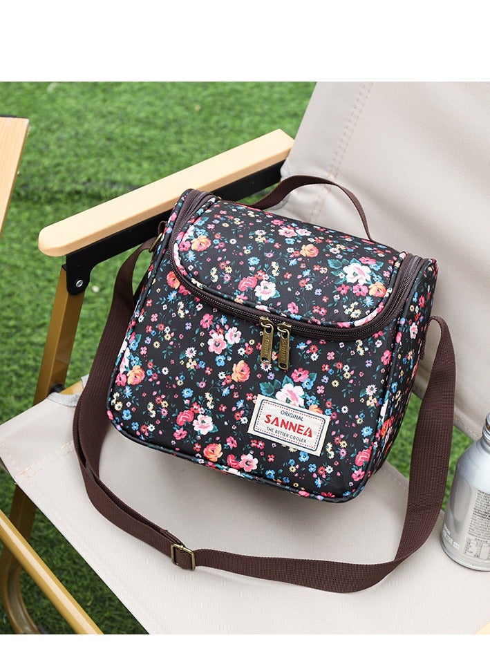 سان حقيبة الغداء المعزولة المطبوعة اليدوية - Image 1