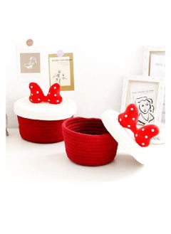 Generic A very chic linen bow cover box for multiple uses. It can be used in the office or bedroom. z  - Image 3