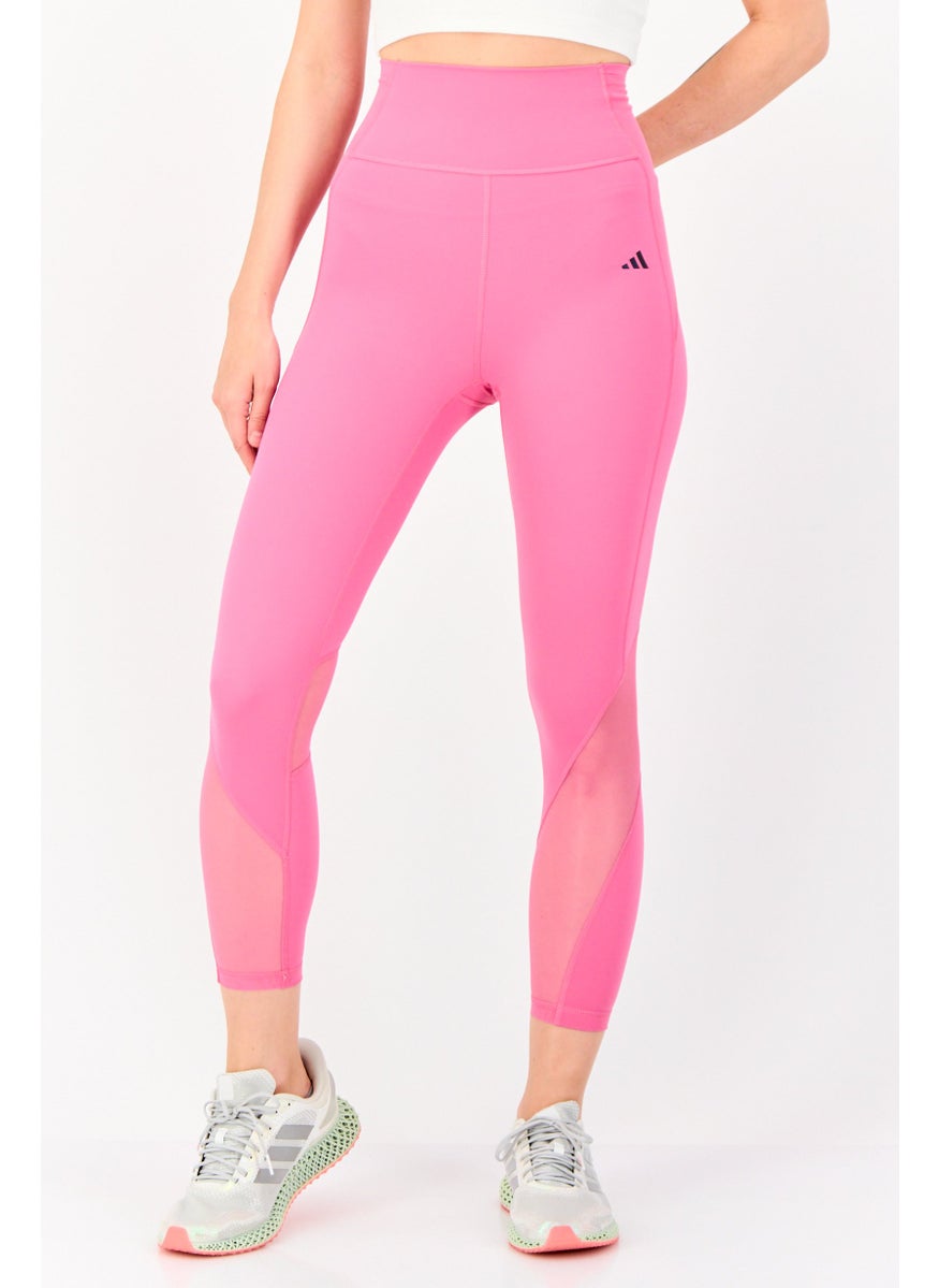 Adidas Women Sportswear Fit Pull On Training Leggings, Pink  - Image 1