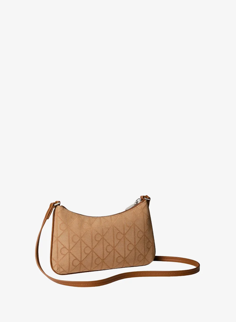 Calvin Klein Cornstalk/TBD AOP JQD Emblem Jacquard Convertible Crossbody Bag for Women | Best Price UAE