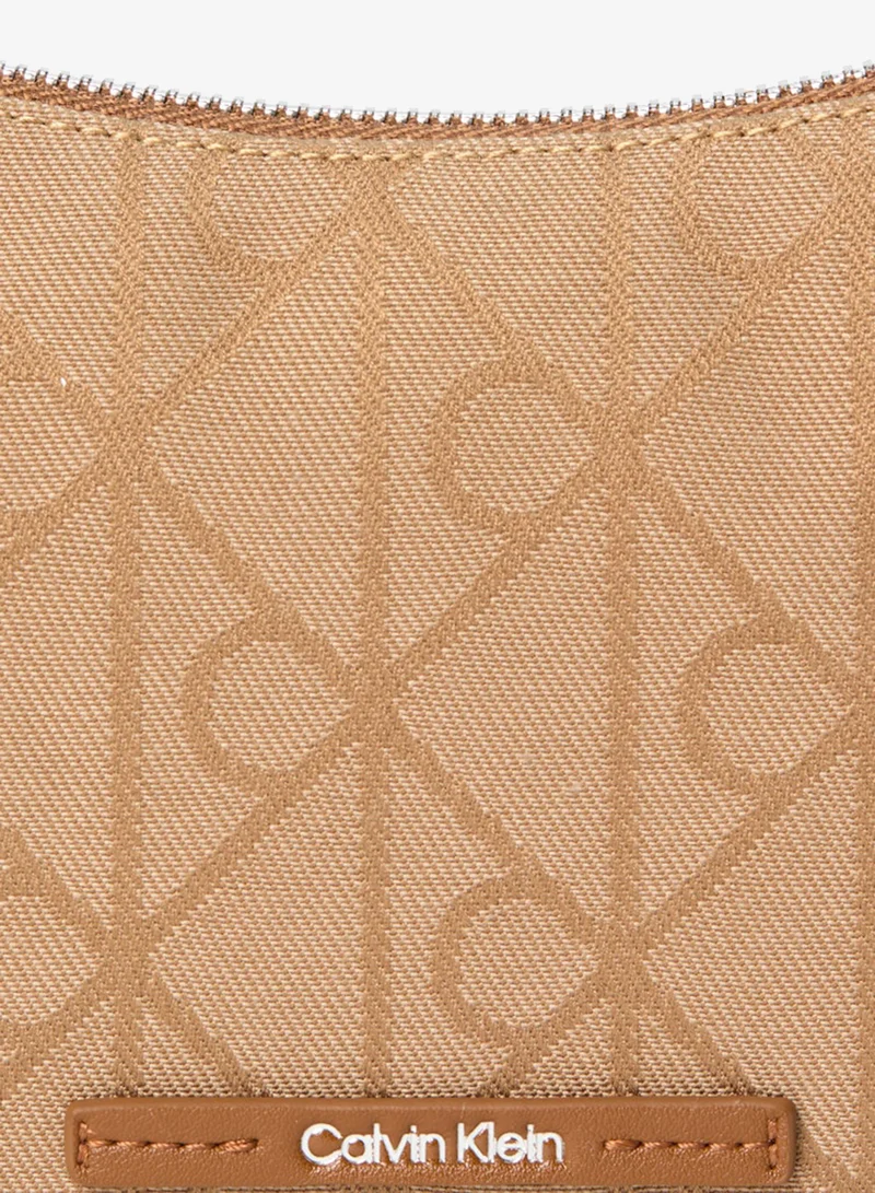 Calvin Klein Cornstalk/TBD AOP JQD Emblem Jacquard Convertible Crossbody Bag for Women | Best Price UAE