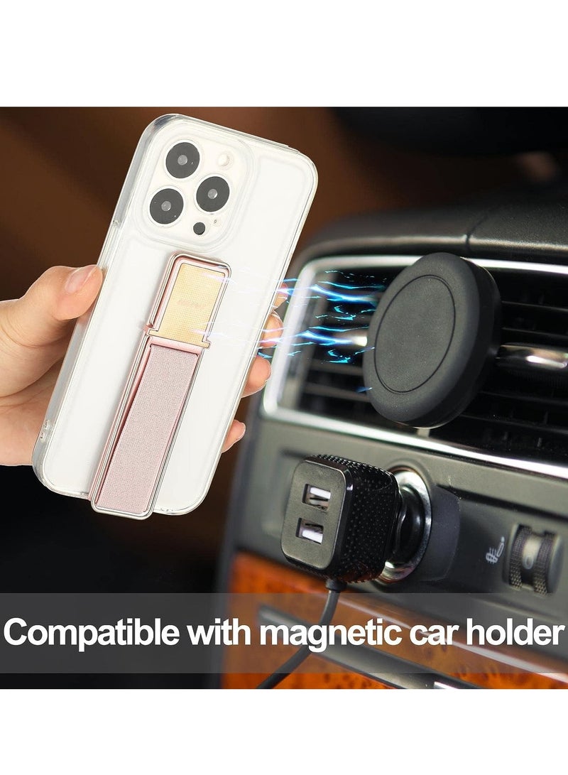 SYOSI 4 Pieces Strap Telescopic Phone Kickstand Elastic Finger Holer Hand Strap Adhesive Loop for Phone Grip with Stand Compatible with Most Smartphones - Image 3