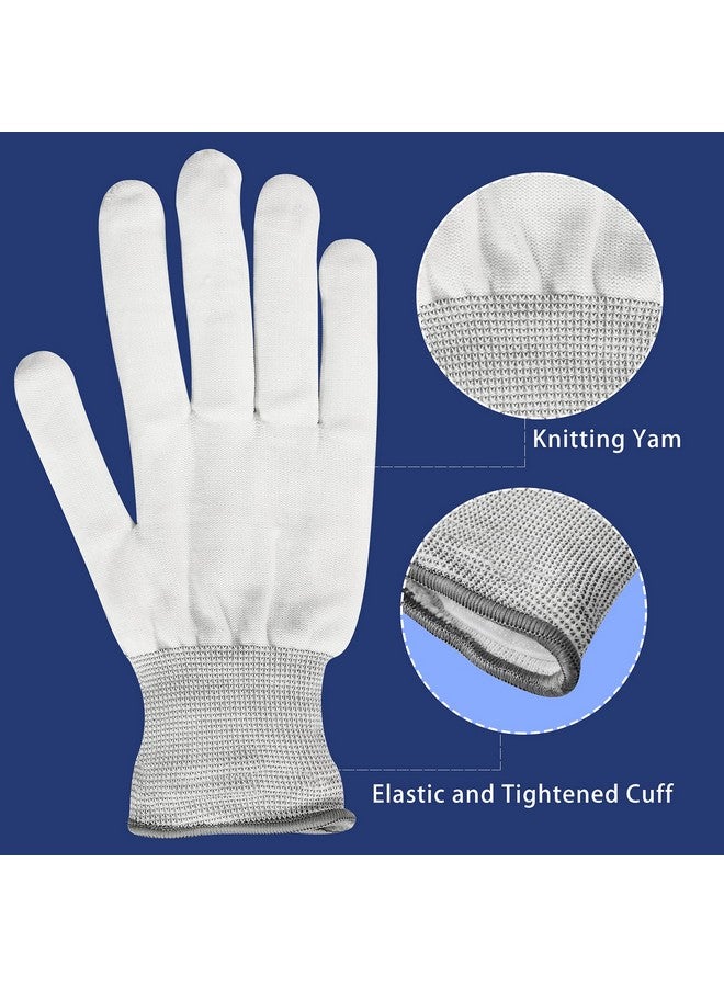 Max Fun Halloween Mask Glowing Gloves for Halloween Costume Cosplay Light Up Scary Masks with 3 Lighting Modes Cosplay Lighted Face Masks for Halloween Parties Masquerade Party(Blue) - Image 5