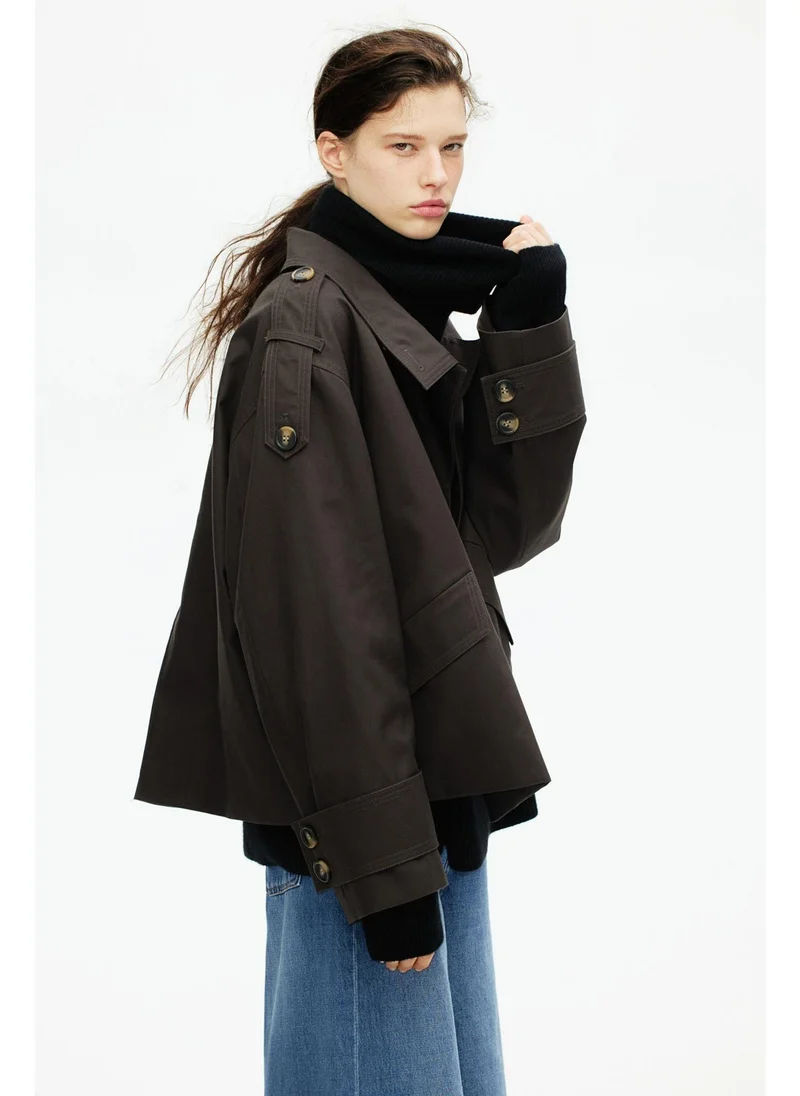 اتش اند ام Short trench coat