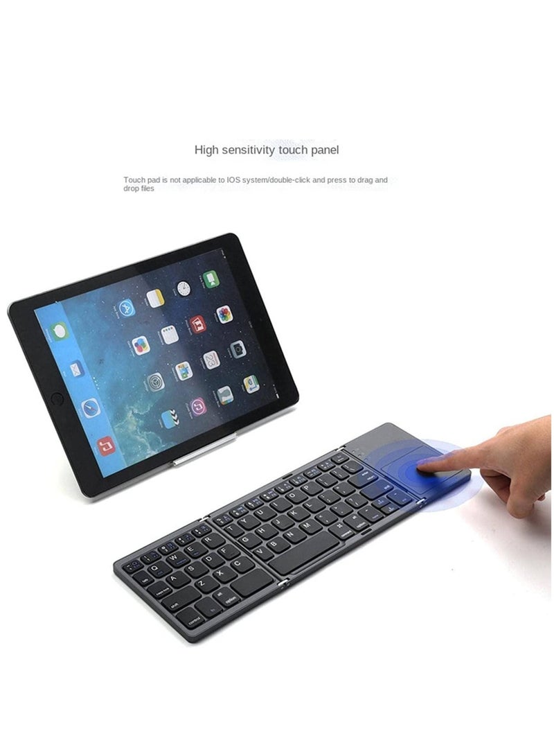 ELTRAZONE B033 three system Universal three folding with touch pad phablet computer wireless Bluetooth portable mini keyboard - Image 3