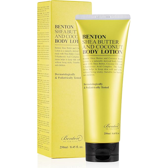 BENTON Shea Butter and Coconut Body Lotion (8.45 fl. oz.) - Dermatologically Tested Mild Body Lotion for Whole Family, Moisturizing & Nourishing Body Care for Rough and Senstive Itchy Skin - Image 2
