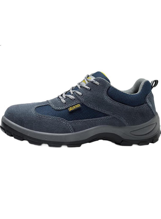 FUCHENG Men'S Breathable Steel Toe Anti-Smashing Anti-Piercing Wear-Resistant Solid Bottom Work Safety Shoes 382 41 - Image 2
