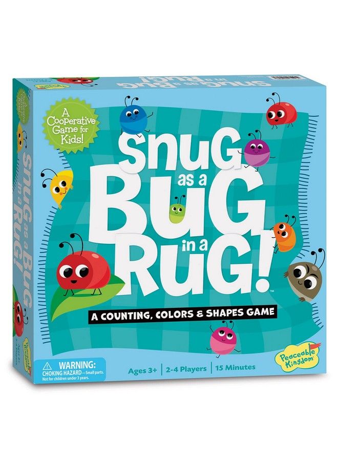 Peaceable Kingdom Snug As A Bug In A Rug Award Winning Cooperative Preschool Skills Builder Game For 2 To 4 Kids Ages 3+ - Image 2