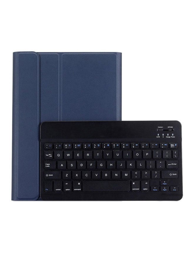 NIBEMINENT Bluetooth Keyboard Case Cover For Apple iPad Air/Air 5 Blue/Black  - Image 1