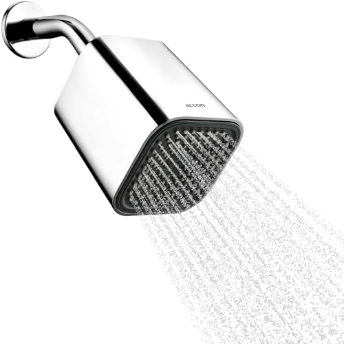 ALTON SHR22505, ABS, 4-INCH Square Single Flow Overhead Shower With Arm and Wall Flange - Image 1