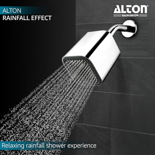 ALTON SHR22505, ABS, 4-INCH Square Single Flow Overhead Shower With Arm and Wall Flange - Image 3