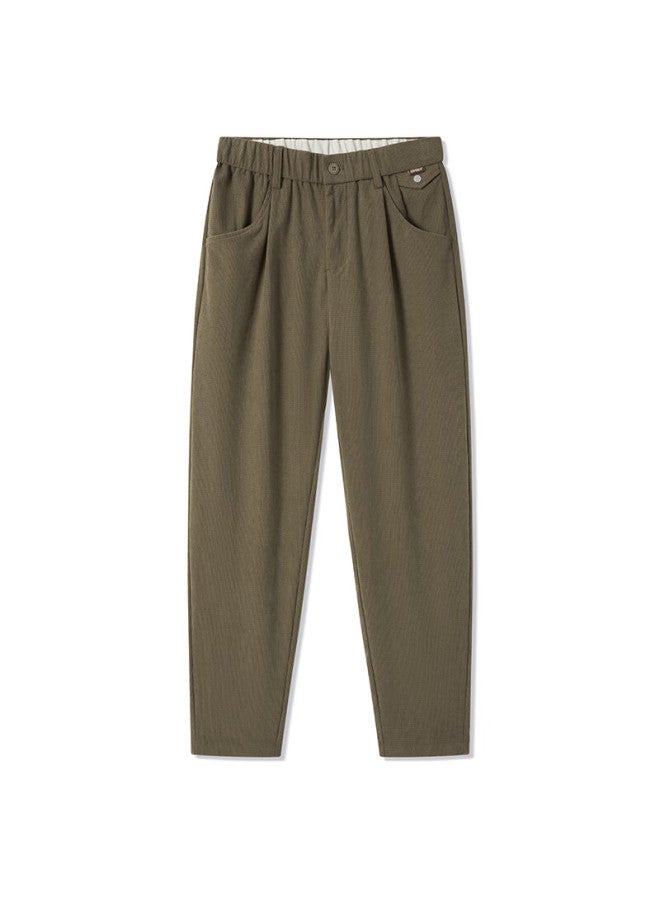 Markless Men's Casual Corduroy Pants Autumn Winter Classic Long Comfortable Trousers 4863 Khaki 29 - Image 3