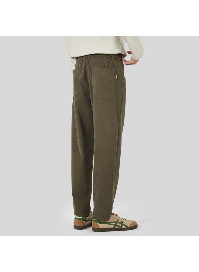 Markless Men's Casual Corduroy Pants Autumn Winter Classic Long Comfortable Trousers 4863 Khaki 29 - Image 2